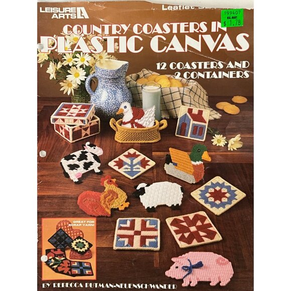 Vintage Cross-Stitch & Plastic Canvas Craft Pattern Booklets‎ Set/5 - Picture 6 of 6